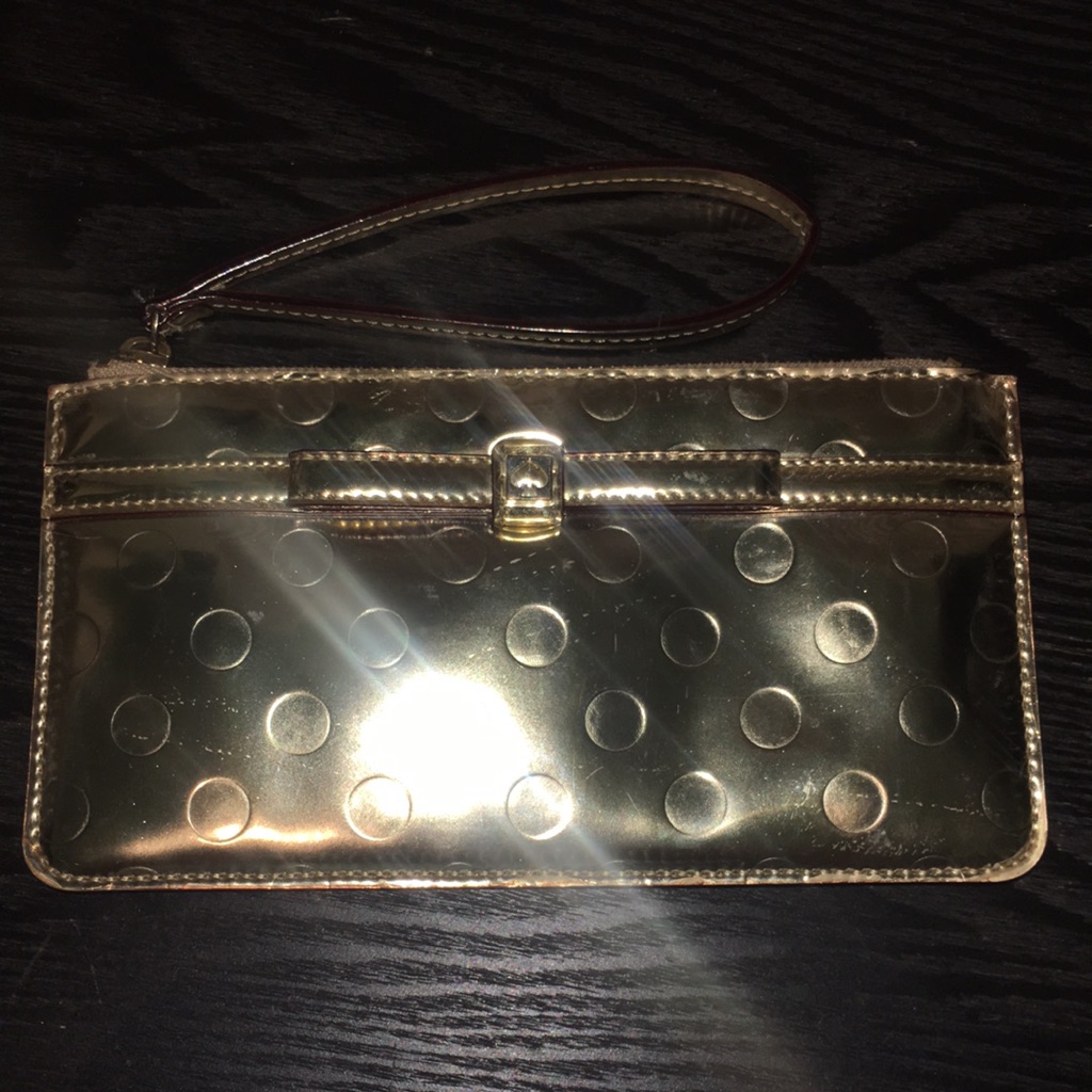 Kate Spade Gold Wallet Clutch